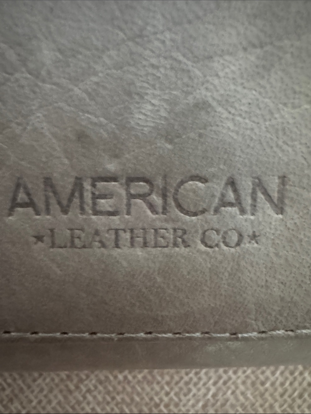 American Leather Co Gray Wallet